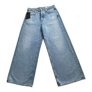 rag & bone Maya  High-Rise Ankle Wide Light Blue Legs‎ Jeans Size 31 255